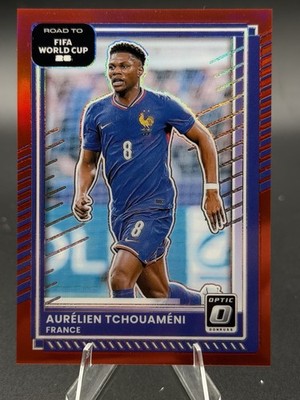 2025-26 Donruss Road to FIFA World Cup 26' Aurelien Tchouameni Optic Red #/199🔥