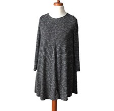 Mango Grey Striped Smock Dress  10