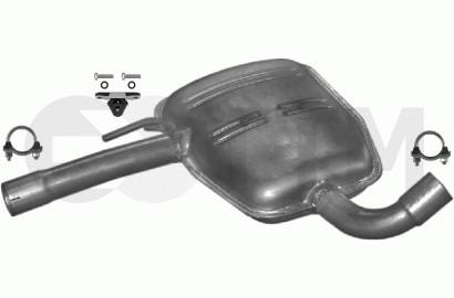 Silencieux intermédiaire VW Passat 1988-1996 pour contrôle technique