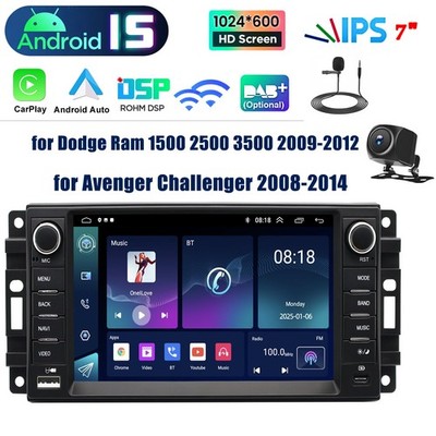 7'' Apple Carplay For 2009-2012 RAM 1500 2500 3500 Car Stereo Radio GPS Navi 64GB