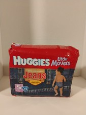 Huggies Little Movers Jeans Limited Edition Diapers Size 5 21 Count 