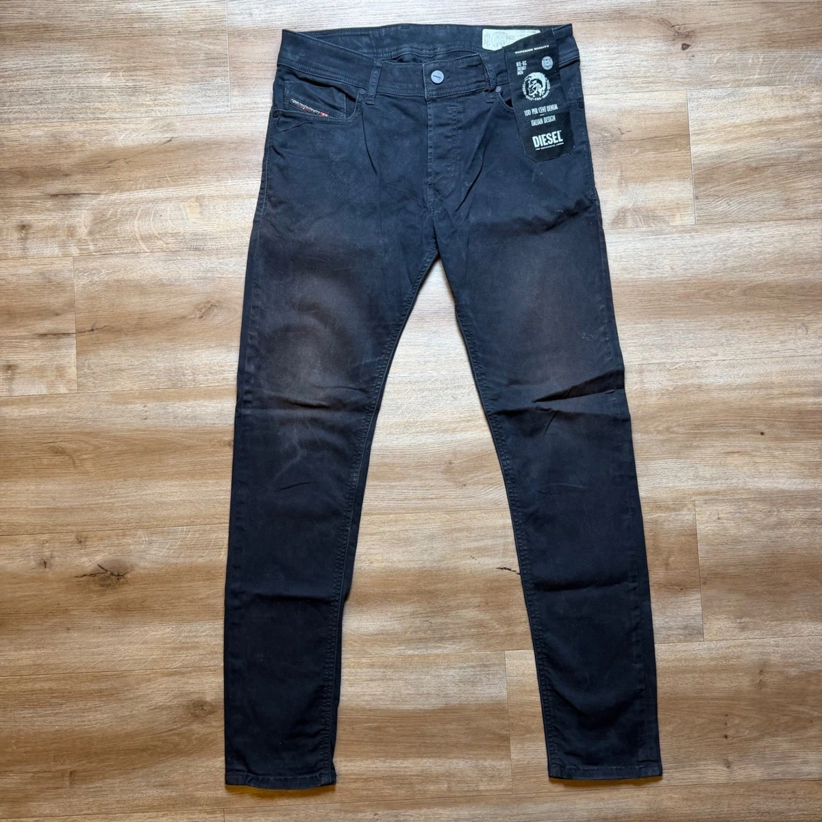 Diesel Sleenker Black Jeans for Men for sale | eBay