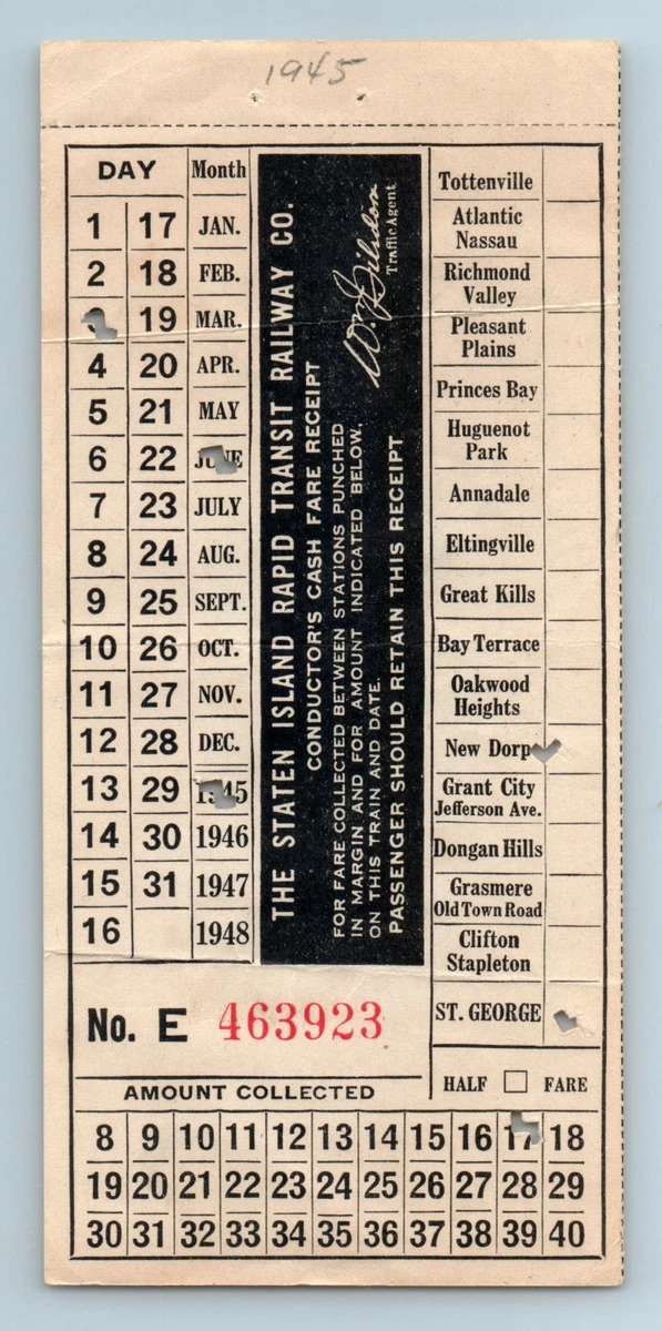 1945 Year Collectible Railroad Passes & Tickets for sale | eBay