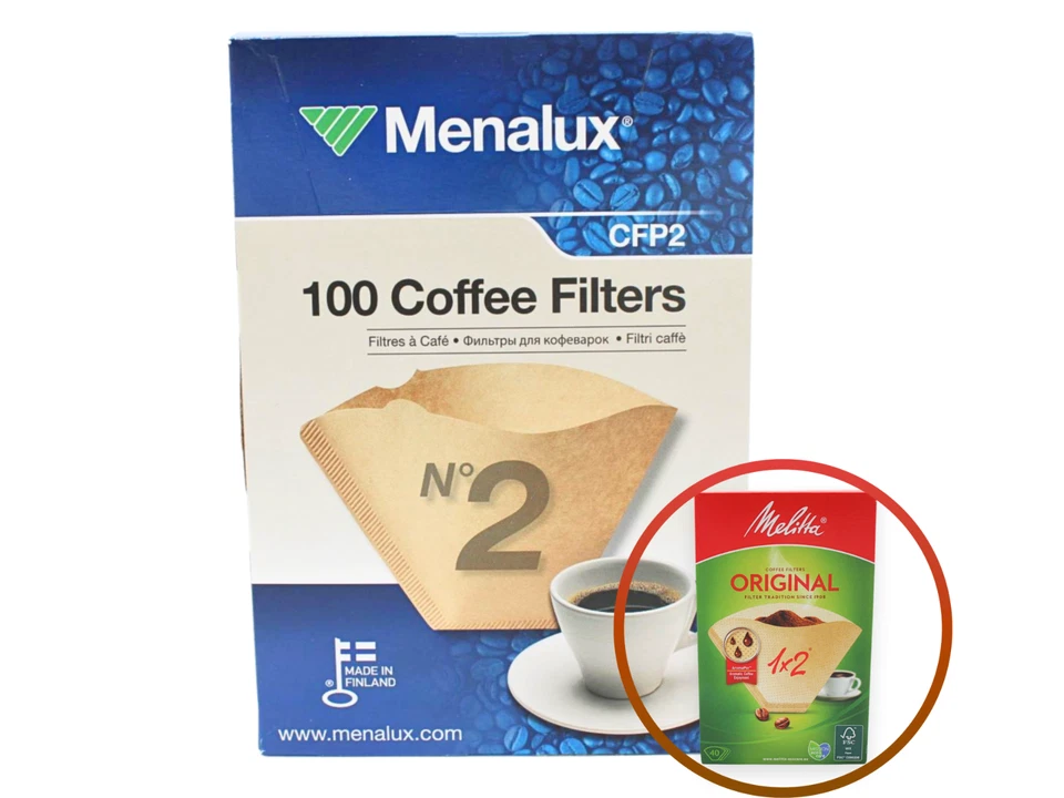 Alternative zu Melitta Kaffeefilter 1x2 ( 2 ) - 100 Stück Filterpapier