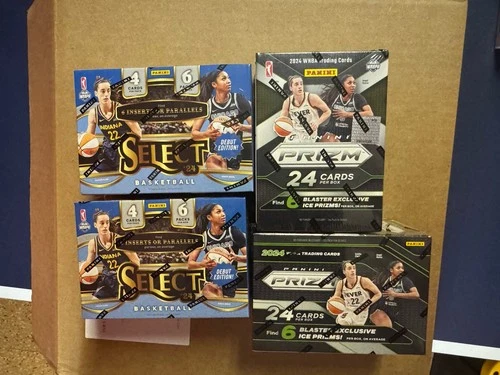 2024 Panini Select / Prizm WNBA Lot Of 4 Factory Sealed Caitlin Clark MVP Invest