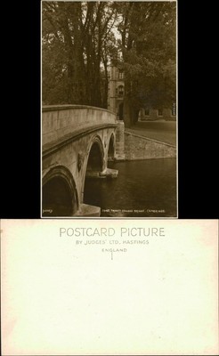 Postcard Cambridge Trinity College Bridge 1931