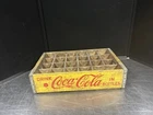 Vintage Coca Cola Wooden Crate Wood Box Yellow Red 24 Bottle Charleston, SC