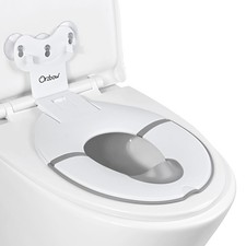 Orzbow Foldable Potty Training Seat, Toddler Toilet Seat for Travel White