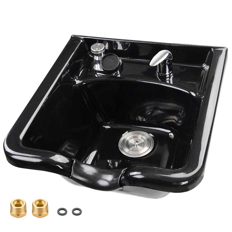Byootique Shampoo Bowl Hair Sink w/ Gel Neck Rest Hair Trap CUPC Vacuum Breaker