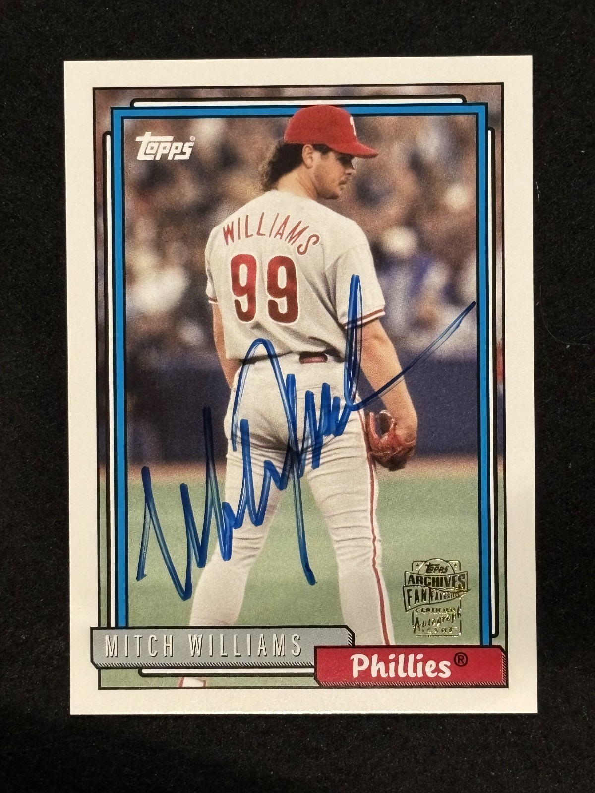 2012 Topps Archives Fan Favorites Autograph Mitch Williams Auto FFA-MWI