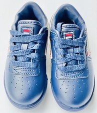 Fila Original Fitness 7VF80105-460 Navy/Red/White Leather Toddler Shoes Size 9