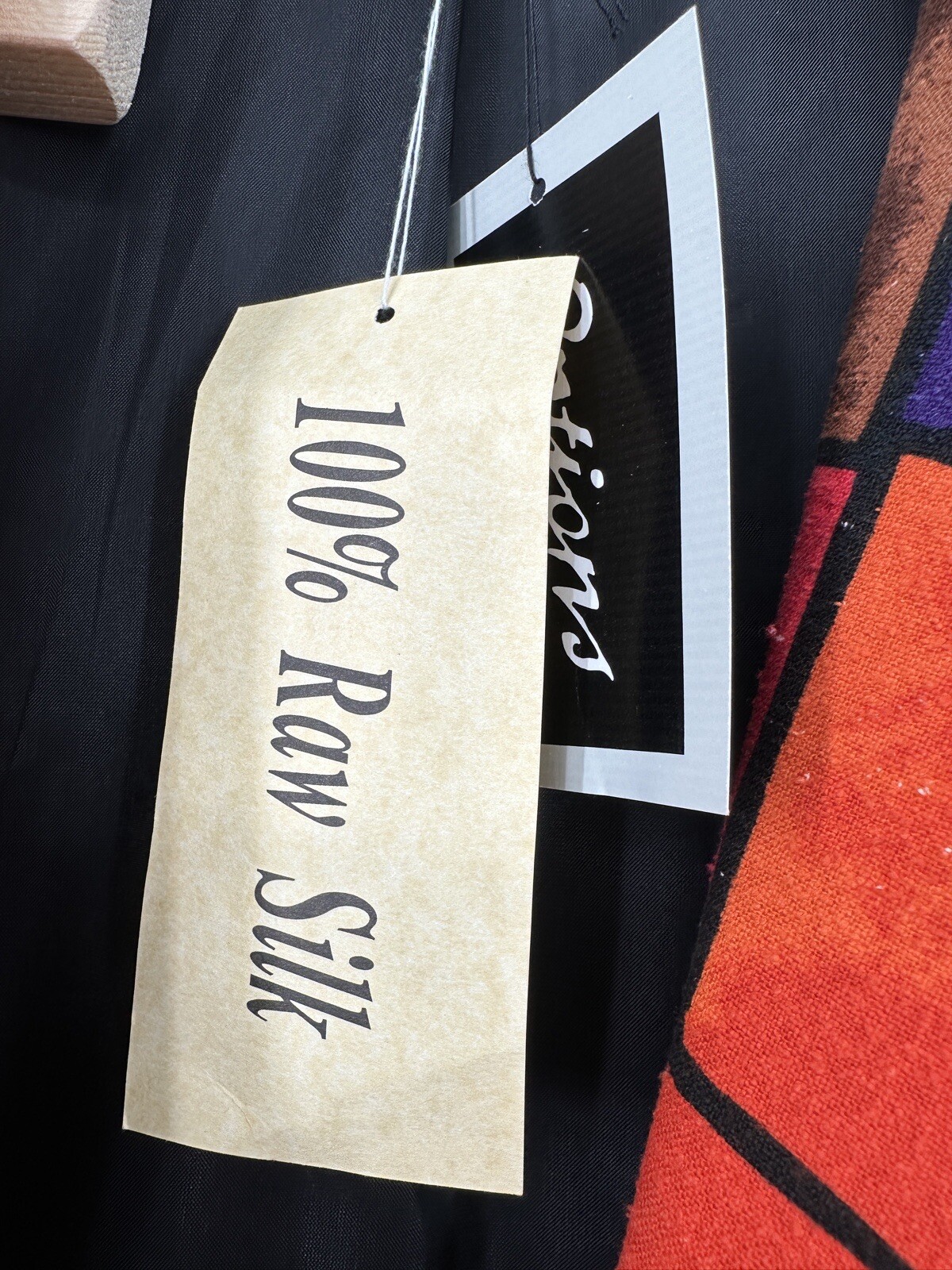 Melrose Vintage Patchwork  Pattern   💯 Silk Blaz… - image 11