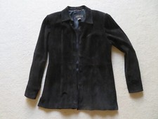 Classiques Entier Lined Genuine Leather Long Sleeve Black Slit Sides Jacket, Lg