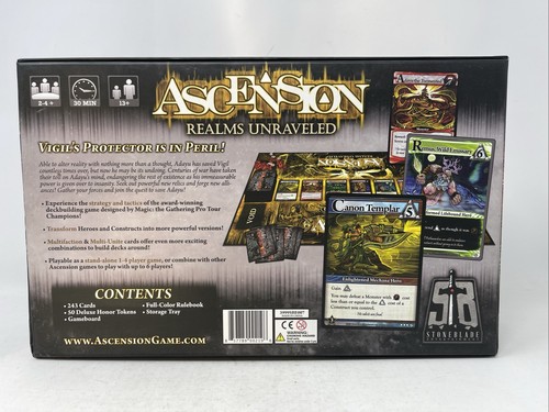 ASCENSION Realms Unraveled Stone Blade Card Game Justin Gary 100% Complete - Picture 14 of 14