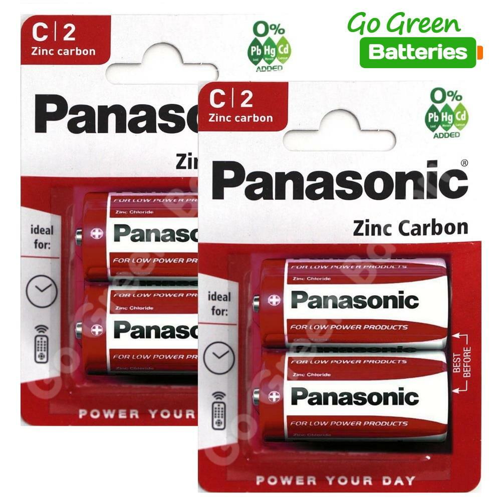 8 x Panasonic C Size Zinc Carbon Batteries R14, MN1400, MX1400, BABY - Image 4
