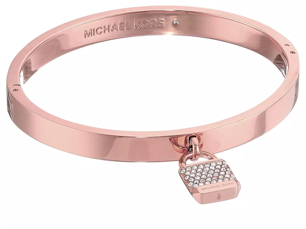 Michael Kors Rose Gold Stone Set Padlock Bangle colegiomarillacedupe #41 Michael Kors Rose Gold Stone Set Padlock Bangle colegiomarillacedupe