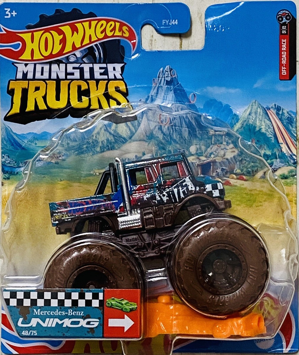 新品未開封 ホットウィール モンスタートラック メルセデス・ベンツ UNIMOG レビュー ホットウィール モンスタートラック メルセデス