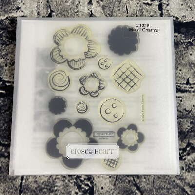 Close To My Heart C1226 FLORAL CHARMS Acrylix Acrylic Stamp Set | eBay