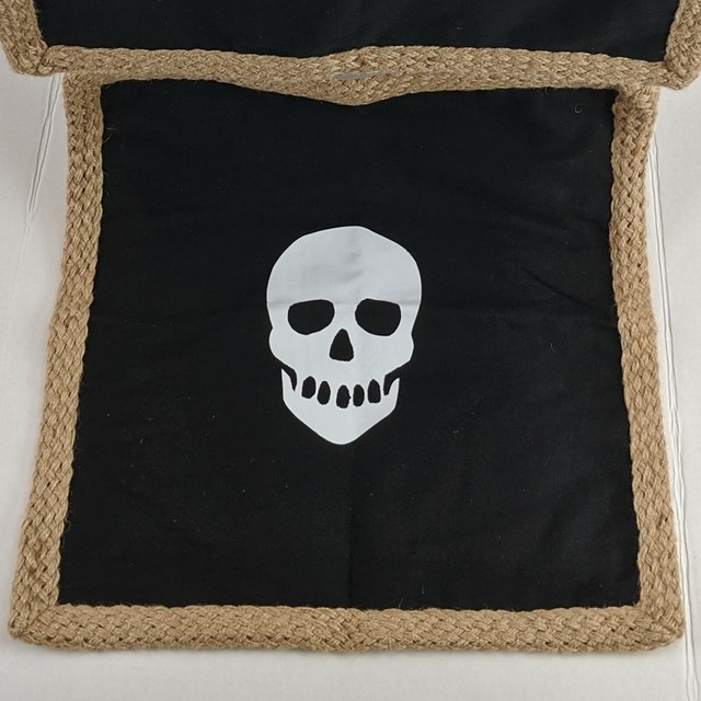 Hobby Lobby Pillow Covers 18" x 18" Skull White Black