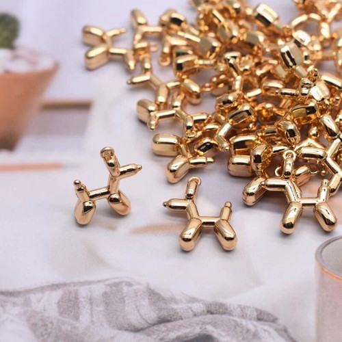 Precioso collar/pendientes colgantes globo perro juguete oro .925 ¡Lindo! ¡NUEVOS Colores AHORA! - Imagen 12 de 33