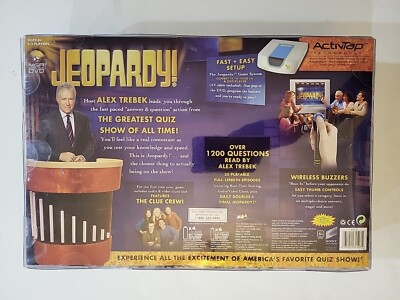 Jeopardy DVD Home Game System Wireless Buzzers hosted by Alex