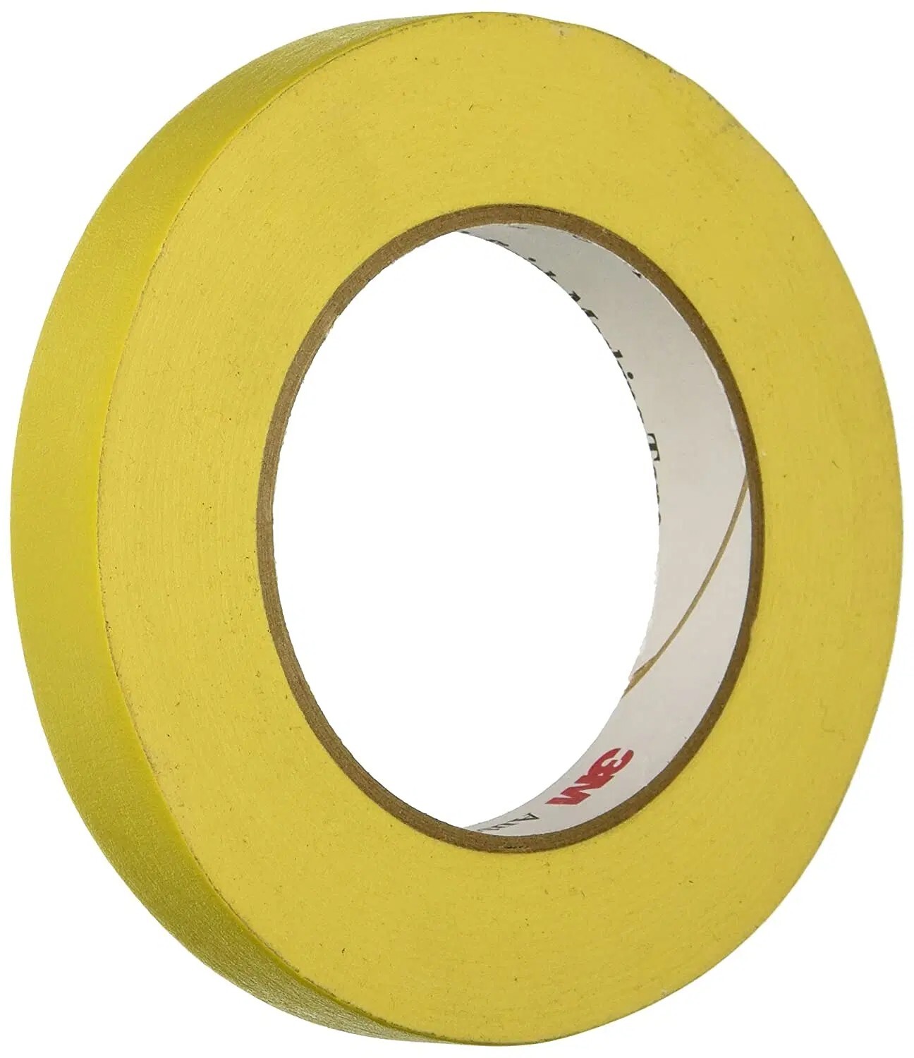 3M 06652 Automotive Refinish Masking Tape, 3/4 Inch 12 Rolls, Yellow