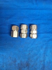 PARKER A-LOK 316 STAINLESS STEEL COMPRESSION TUBE UNION ASSORTED LOT OF 3