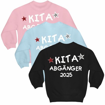 Kinder Pullover KITA Abgänger 2025 Schulanfänger Kindergarten 98-164
