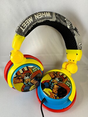 2012 iHip Marvel Comics The Mighty Thor  DJ Vintage Print Headphones Rare 