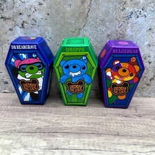 Deddy Bears 5" Plush in Coffin Case Bundle Collectibles Series 3 - SET OF 3