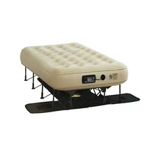 Simpli Comfy EZ Bed Twin Self-Inflating Air Mattress with Built-in Frame, Pum...