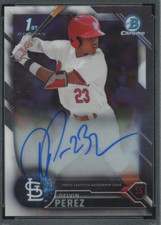2016 Bowman Chrome 1st  Delvin Perez Autograph Auto Cardinals Yankees