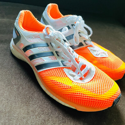 NEW ADIDAS ADIOS BOOST Womens 6.5 38 EUR, Orange White Grey Black $140