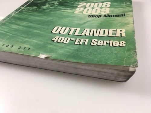 2008 -09 Can-Am Outlander 400 EFI Series Service Shop Repair Manual #219100311 - Foto 3 di 8