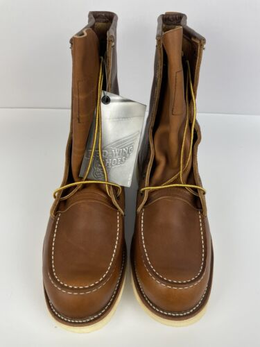 RED WING #877 Heritage Moc Toe Brown Oro Legacy Leather Work Boots US 10.5 EE - Picture 6 of 16