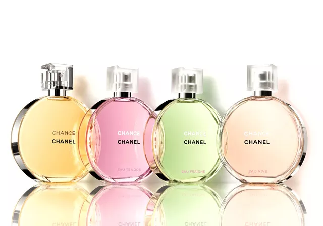 CHANEL CHANCE EAU FRAICHE 2 SAMPLE SPRAY TRAVEL PERFUME 0.05fl oz. (set of  2)