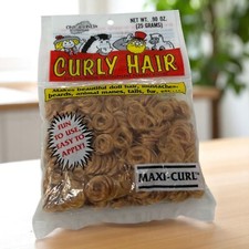 Vintage Maxi-Curl Curly Hair For Crafts Decorating Strawberry Blonde Doll Hair