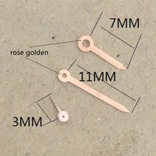 Rose Golden Trim Arrow Shape Watch Hands for Miyota 1L45 Watch Quartz Movement