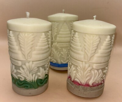 Pillar Candles | Line plated - Stone Bottom Pillar | Holidays | Birthdays