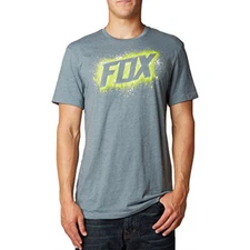 Fox Racing Sidewinder Premium Tee Heather Slate Grey Mens Large WAS $25.00
