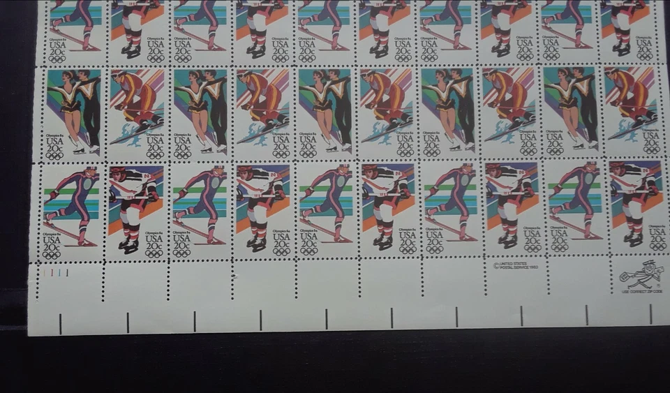USA Olympics 84 USA 20 Cent Stamps 50 Stamps #272 - Image 3 of 4