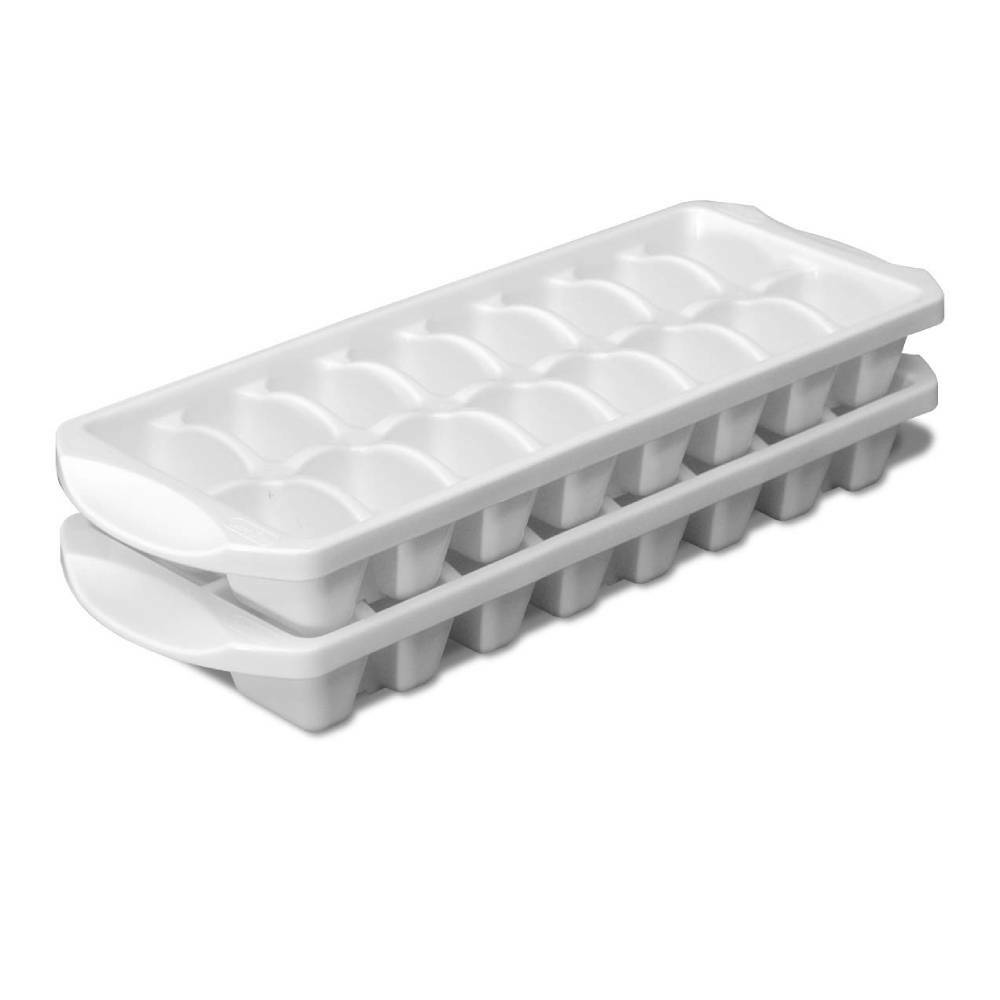 Sterilite 7240 - Stacking Ice Cube Tray White 72408012