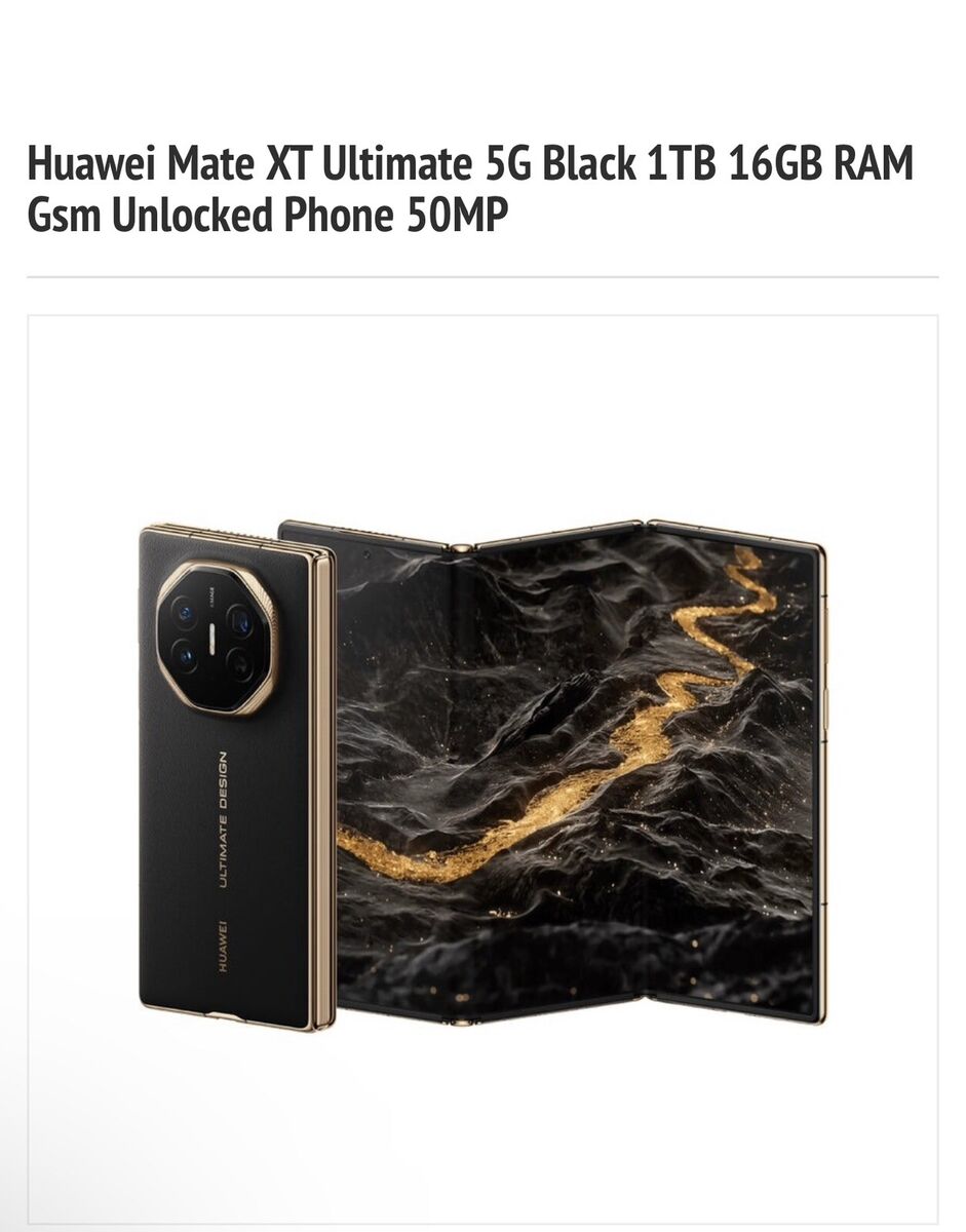 Huawei Mate XT Ultimate 5G Black 1TB 16GB RAM Gsm Unlocked Huawei Mate XT Ultimate 5G Black 1TB 16GB RAM Gsm Unlocked