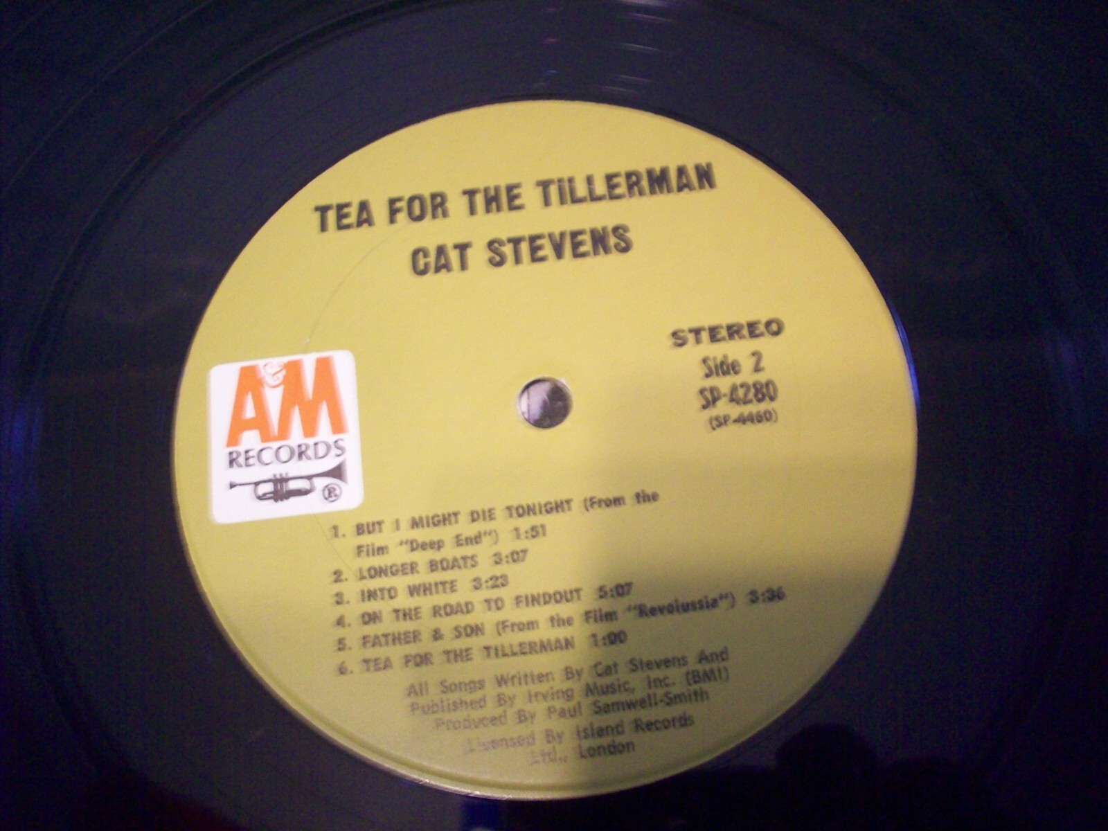 Cat Stevens, Tea for the Tillerman, 1970 A&M 1st Press. VG+ Cond. eBay
