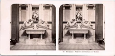 Italy, Florence, Mausoleum of Giuliano de Medici, Vintage Print, ca.1900, Stereo