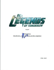Dominic Purcell Signed Autograph LEGENDS OF TOMORROW Pilot Episode Transcript AB