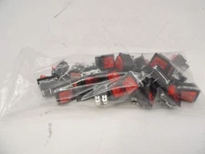 Bag of 25 Used DPST 250VAC 16A Red Power Rocker Switch Shenzhen Zhiya Leci
