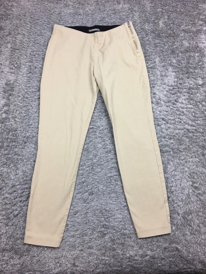 Pantalones de vestir Maurices ajustados de algodón para mujer talla 3/4 beige regular marrón elástico Foto 3 de 4