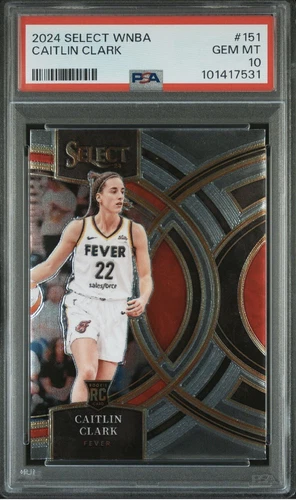 2024 PANINI SELECT WNBA #151 CAITLIN CLARK ROOKIE RC PSA 10 Low Pop