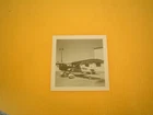MONOCOUPE MODEL 70 AEROPLANE N802 BLACK & WHITE PHOTO AT MIDWAY AIRPORT 1960'S